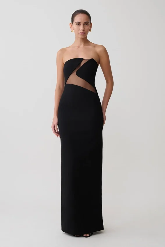 Lianne Strapless Maxi Dress – Black Lianne Strapless Maxi Dress – Black