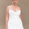 Liliane Suiting Mini Dress – Ivory