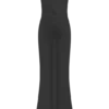 Lilly Sweetheart Satin Maxi Dress – Black