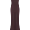 Lilly Sweetheart Satin Maxi Dress – Dark Chocolate