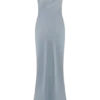 Lilly Sweetheart Satin Maxi Dress – Frosted Blue