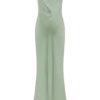 Lilly Sweetheart Satin Maxi Dress – Sage