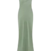 Lilly Sweetheart Satin Maxi Dress – Sage