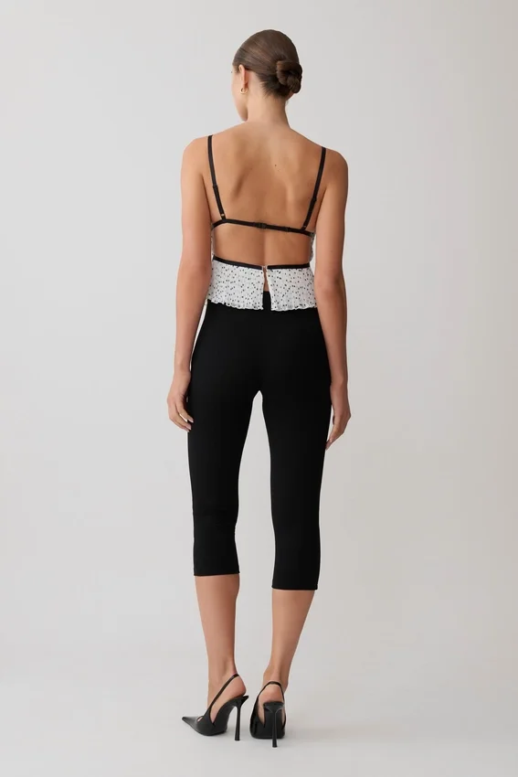 Lilou Pleated Sleeveless Top – Polka Dot Lilou Pleated Sleeveless Top – Polka Dot