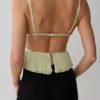 Lilou Pleated Sleeveless Top – Sage