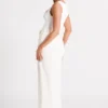 Linley Recycled Nylon Long Line Top – White