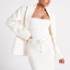 Linley Recycled Nylon Long Line Top – White