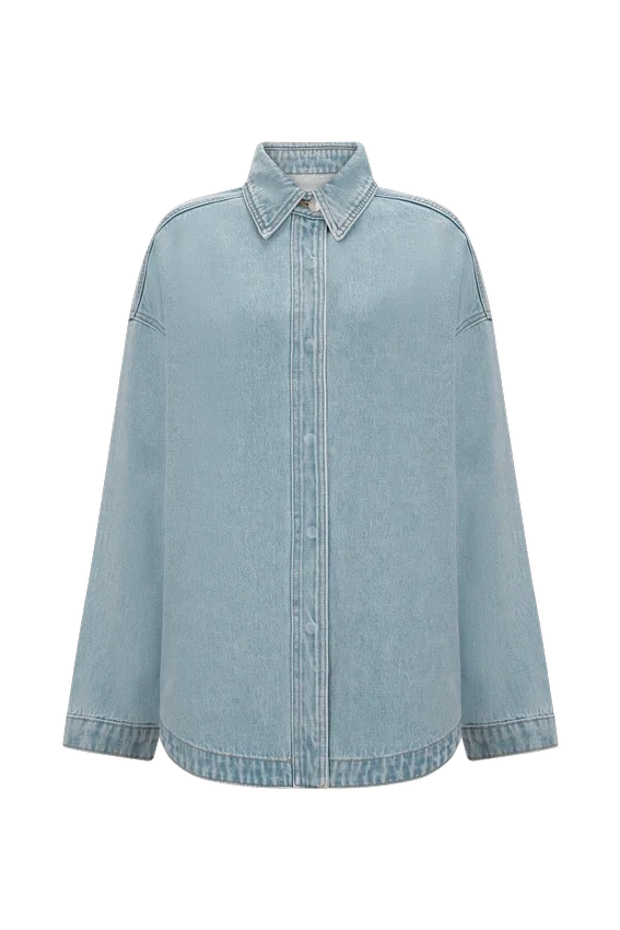 Lioda Oversized Denim Shirt – 80’S Blue Lioda Oversized Denim Shirt – 80’S Blue