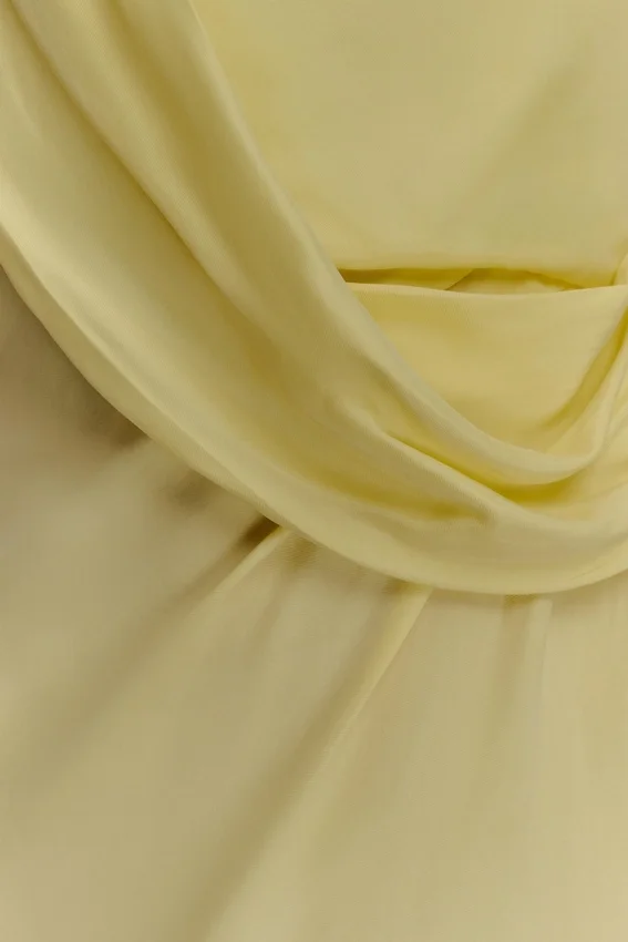 Lorieanne Draped Maxi Dress – Lemon Lorieanne Draped Maxi Dress – Lemon