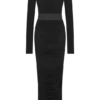Louanne Slinky Long Sleeve Maxi Dress – Black Louanne Slinky Long Sleeve Maxi Dress – Black