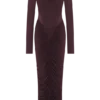 Louanne Slinky Long Sleeve Maxi Dress – Burgundy Louanne Slinky Long Sleeve Maxi Dress – Burgundy