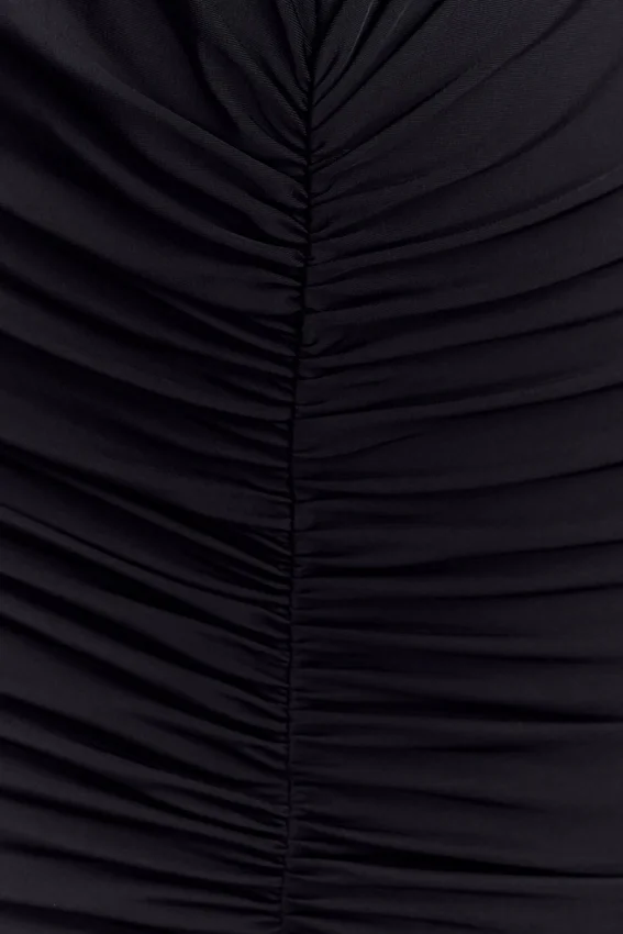 Louisa Long Sleeve Slinky Maxi Dress – Black Louisa Long Sleeve Slinky Maxi Dress – Black