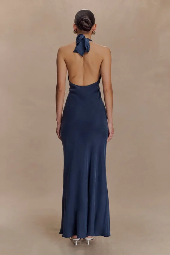 Louisiana Halter Maxi Dress – Navy Louisiana Halter Maxi Dress – Navy