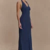 Louisiana Halter Maxi Dress – Navy Louisiana Halter Maxi Dress – Navy