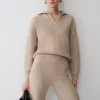 Luca Knit Jumper – Beige Marle
