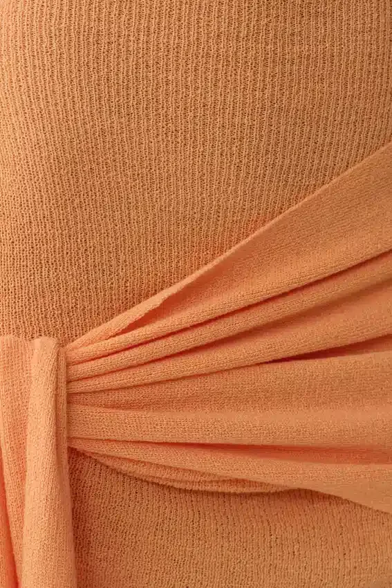 Lucien Cowl Neck Mini Dress – Apricot Lucien Cowl Neck Mini Dress – Apricot