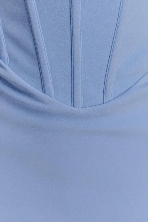Luella Crepe Corset Maxi Dress – Cornflower Blue Luella Crepe Corset Maxi Dress – Cornflower Blue