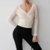 Lumi Long Sleeve Mesh Top – Bone