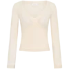 Lumi Long Sleeve Mesh Top – Bone