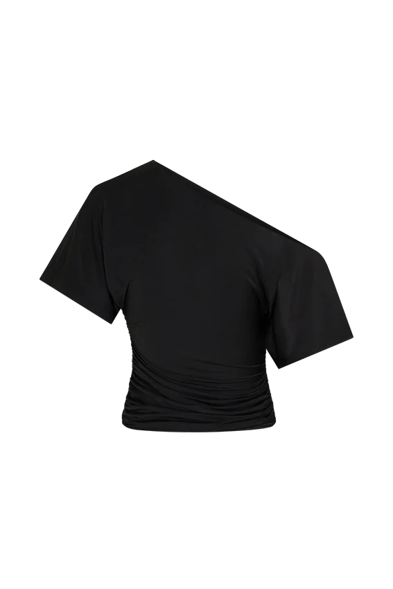 Luu Off Shoulder Slinky Top – Black Luu Off Shoulder Slinky Top – Black