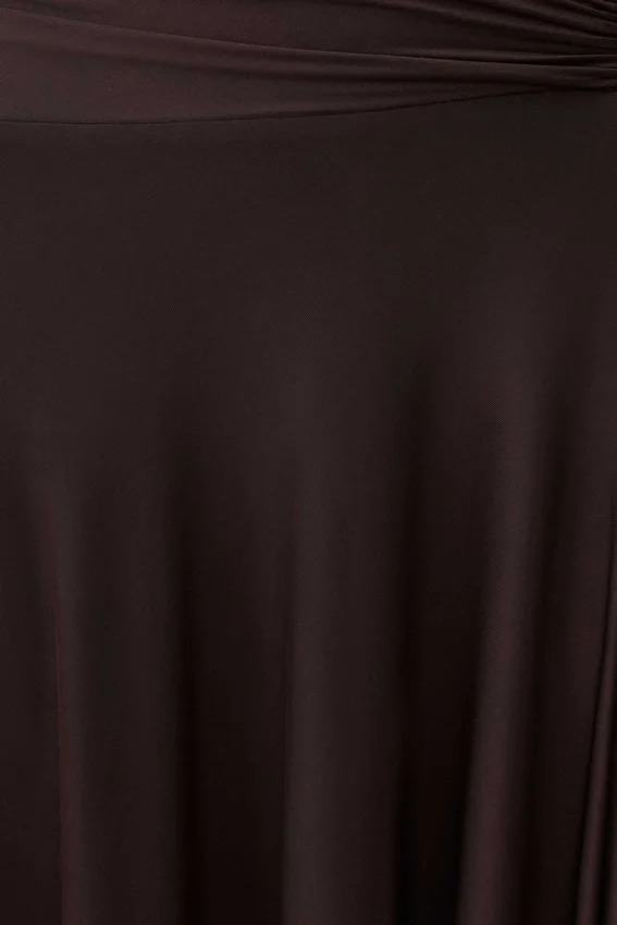 Luu Slinky Midi Skirt – Dark Chocolate Luu Slinky Midi Skirt – Dark Chocolate