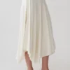 Luu Slinky Midi Skirt – Ivory Luu Slinky Midi Skirt – Ivory