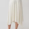 Luu Slinky Midi Skirt – Ivory Luu Slinky Midi Skirt – Ivory