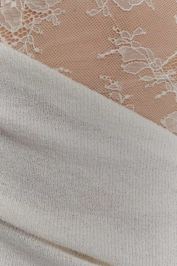 Luxie Lace Knit Mini Dress – Ivory Luxie Lace Knit Mini Dress – Ivory
