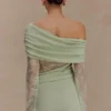 Luxie Lace Knit Mini Dress – Pastel Green Luxie Lace Knit Mini Dress – Pastel Green