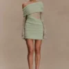 Luxie Lace Knit Mini Dress – Pastel Green Luxie Lace Knit Mini Dress – Pastel Green