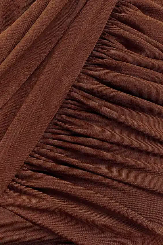 Lydia Slinky Asymmetrical Halter Top – Chocolate Lydia Slinky Asymmetrical Halter Top – Chocolate