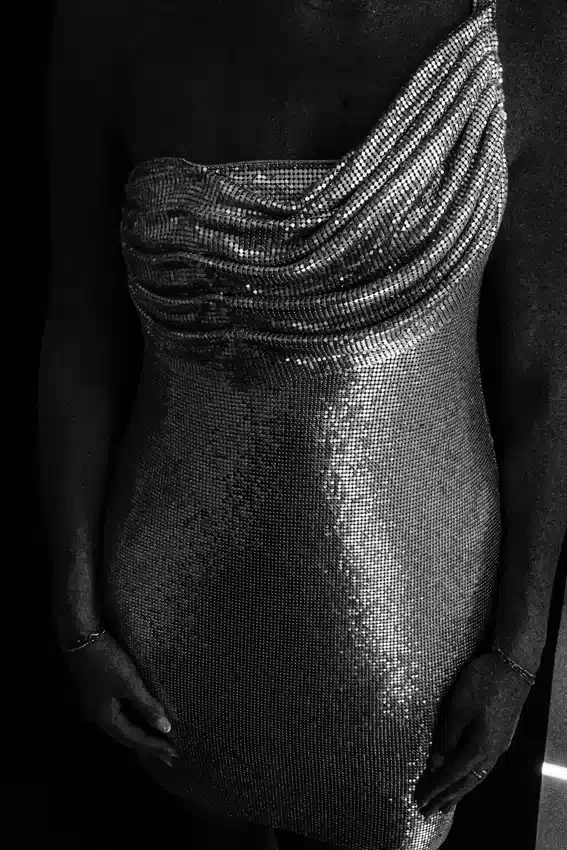 Lyle One Shoulder Glow Mesh Mini Dress – Silver Lyle One Shoulder Glow Mesh Mini Dress – Silver