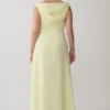 Mabel Off Shoulder Chiffon Maxi Dress – Lemon Mabel Off Shoulder Chiffon Maxi Dress – Lemon