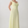 Mabel Off Shoulder Chiffon Maxi Dress – Lemon Mabel Off Shoulder Chiffon Maxi Dress – Lemon