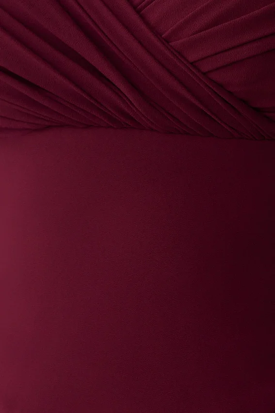Mabel Off Shoulder Chiffon Maxi Dress – Merlot Mabel Off Shoulder Chiffon Maxi Dress – Merlot