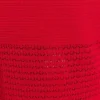 Madeline Scallop Knit Midi Skirt – Red