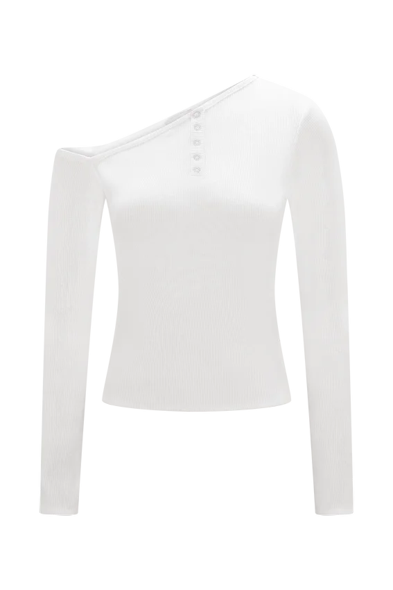 Maelle Off Shoulder Long Sleeve Top – Ivory Maelle Off Shoulder Long Sleeve Top – Ivory