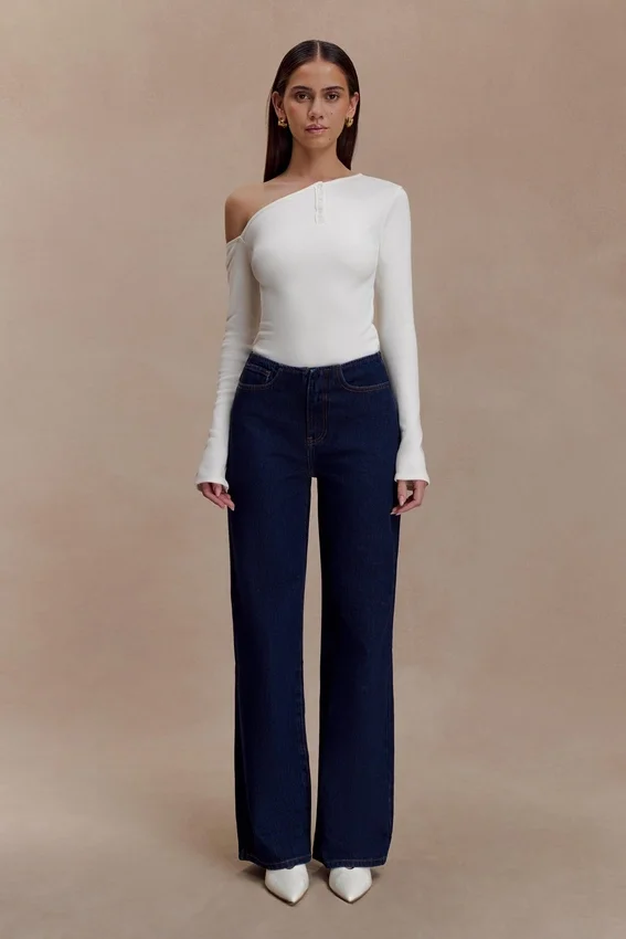 Maelle Off Shoulder Long Sleeve Top – Ivory Maelle Off Shoulder Long Sleeve Top – Ivory