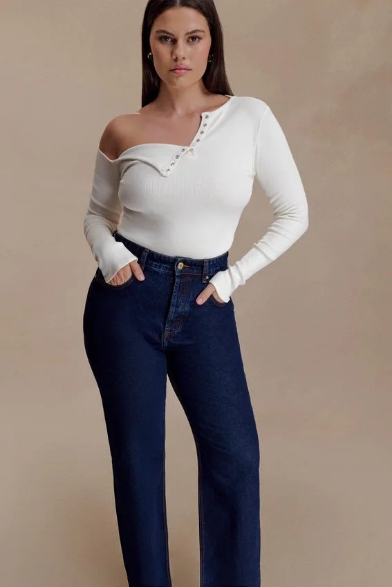 Maelle Off Shoulder Long Sleeve Top – Ivory Maelle Off Shoulder Long Sleeve Top – Ivory