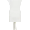Maiara Shortsleeve Slinky Tie Mini Dress – White
