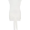 Maiara Shortsleeve Slinky Tie Mini Dress – White