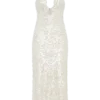 Makari Sequin Maxi Dress – White