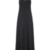 Malakhai Chiffon Halter Maxi Dress – Black