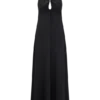 Malakhai Chiffon Halter Maxi Dress – Black