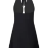 Malakhai Chiffon Halter Mini Dress – Black Malakhai Chiffon Halter Mini Dress – Black