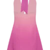 Malakhai Chiffon Halter Mini Dress – Ombre Pink