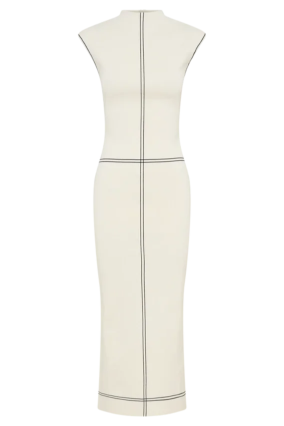 Malone Bandage Knit Midi Dress – Ivory Malone Bandage Knit Midi Dress – Ivory