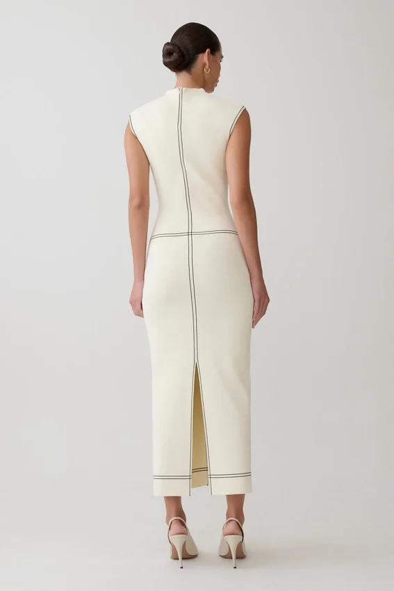 Malone Bandage Knit Midi Dress – Ivory Malone Bandage Knit Midi Dress – Ivory
