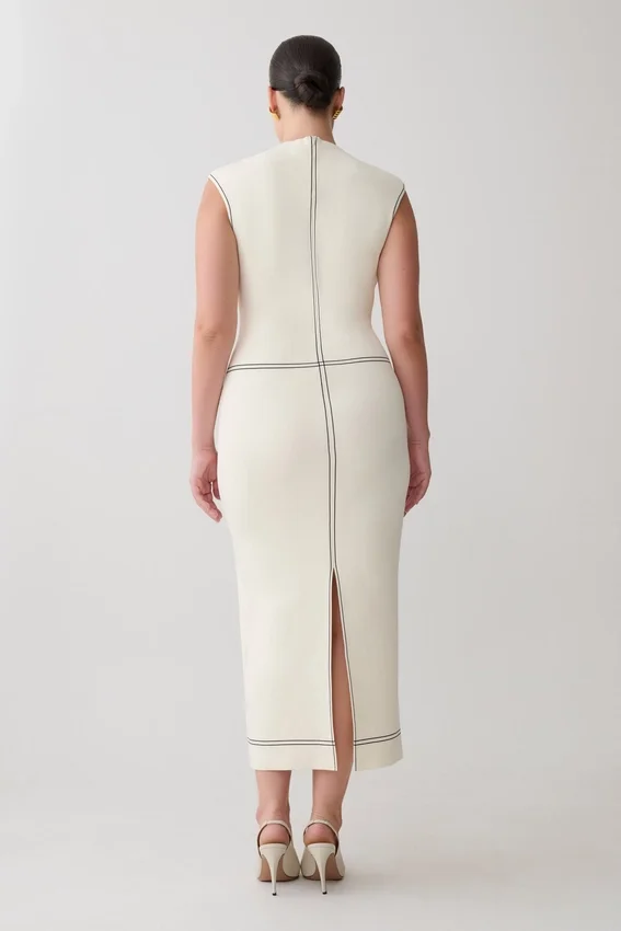 Malone Bandage Knit Midi Dress – Ivory Malone Bandage Knit Midi Dress – Ivory