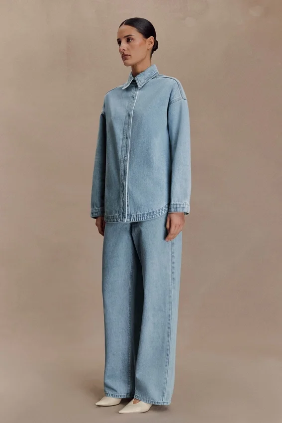 Mannon Mid Rise Denim Jeans – 80’S Blue Mannon Mid Rise Denim Jeans – 80’S Blue